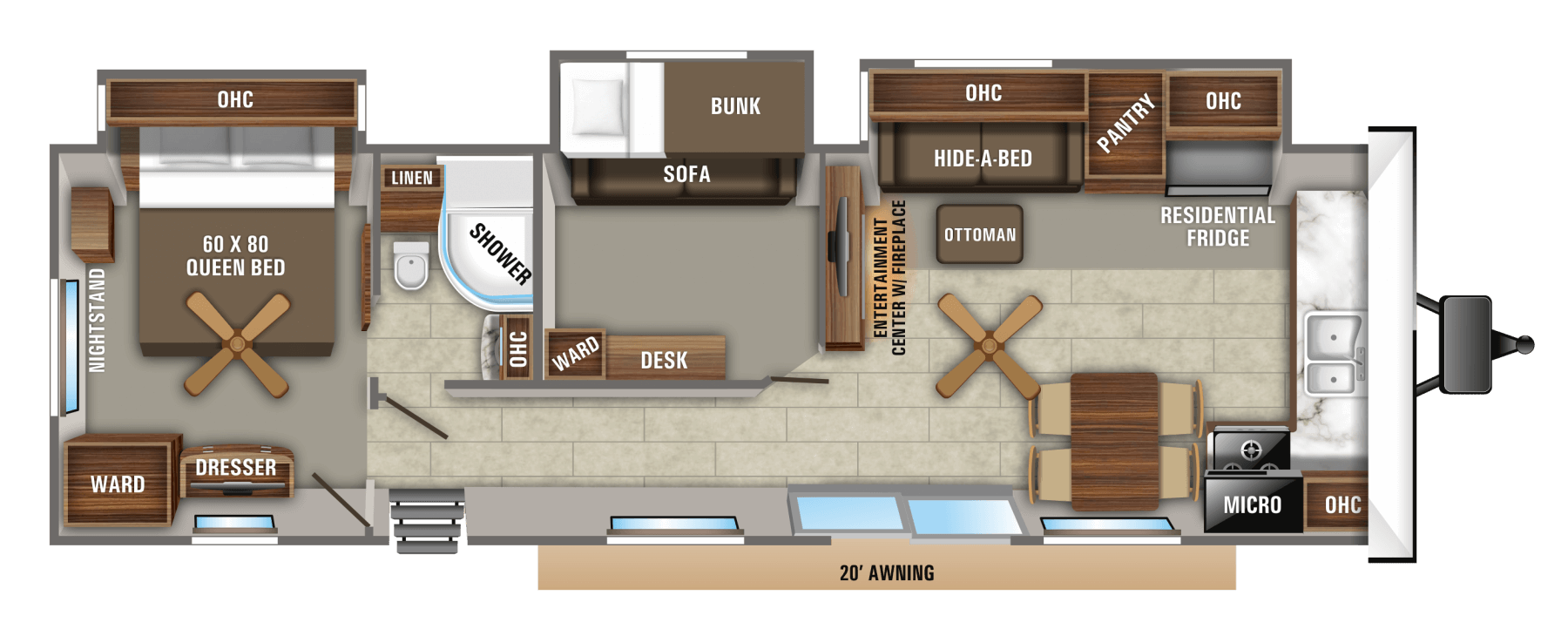 Bungalow Floorplans With Living Room Dining Room Library